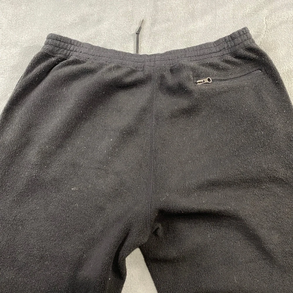 J. Crew Black Fleece Sweatpants Baggy Zipper Pockets Elastic Waist Size‎ M